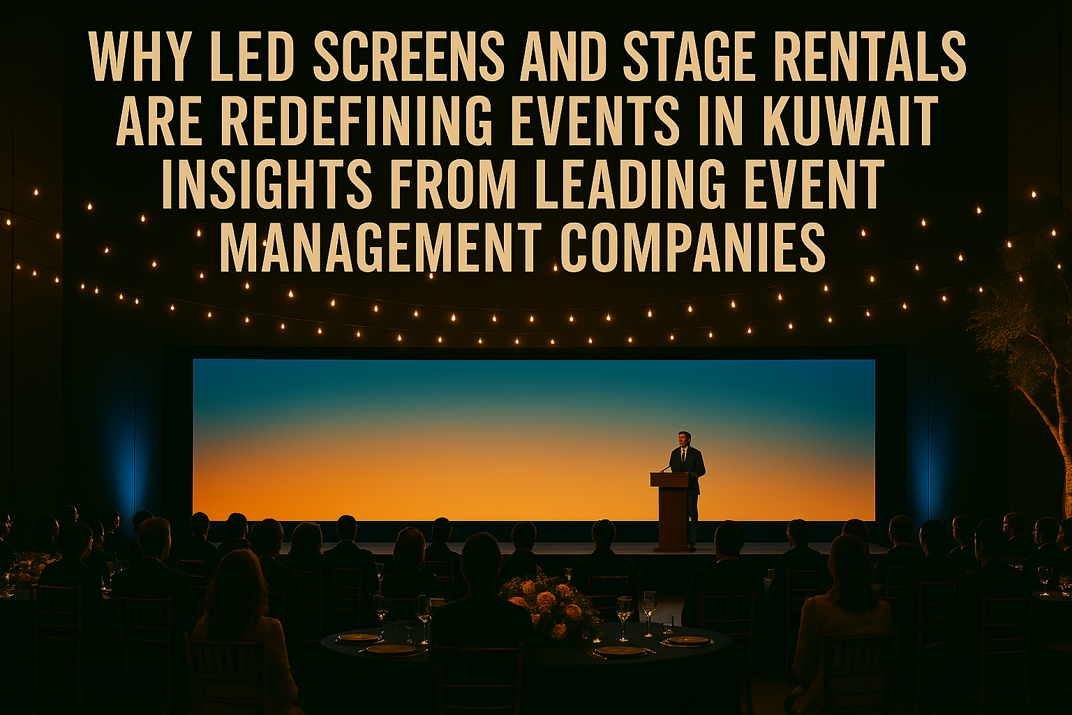 Why LED Screens and Stage Rentals Are Redefining Events in Kuwait Insights from Leading Event Management Companies