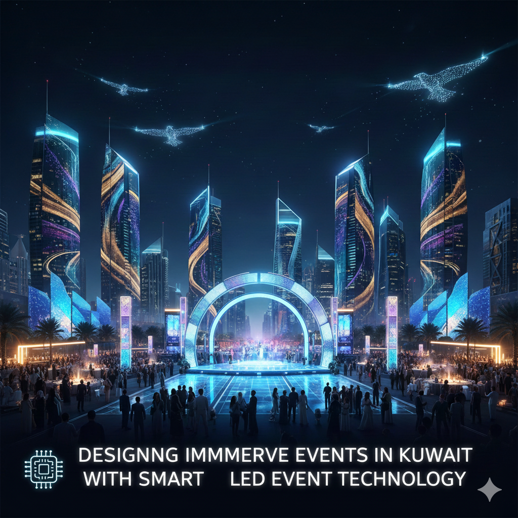 Designing Immersive Events in Kuwait with Smart LED Event Technology