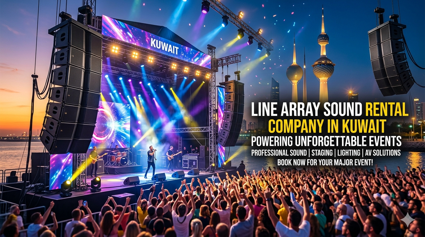 Line Array Sound Rental Company in Kuwait