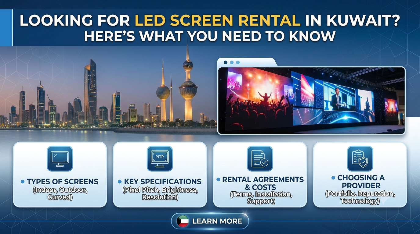 Looking for LED Screen Rental in Kuwait? Here’s What You Need to Know
