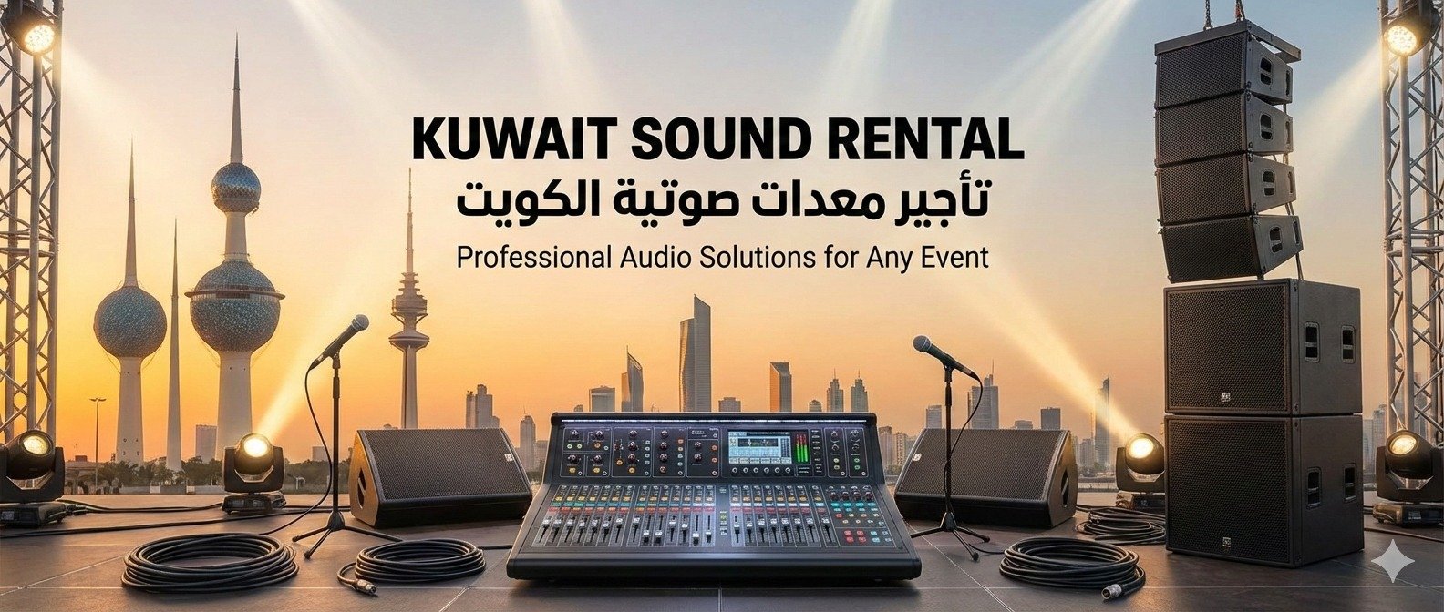 sound equipment rental company in kuwait